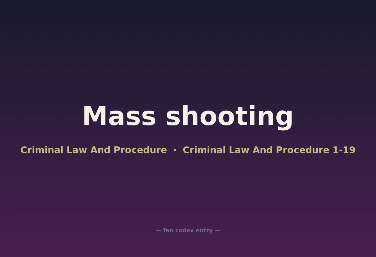 Mass shooting